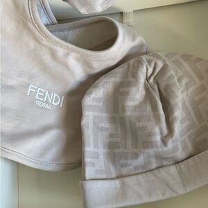 COPY - 3 piece Fendi sleeper bib and hat